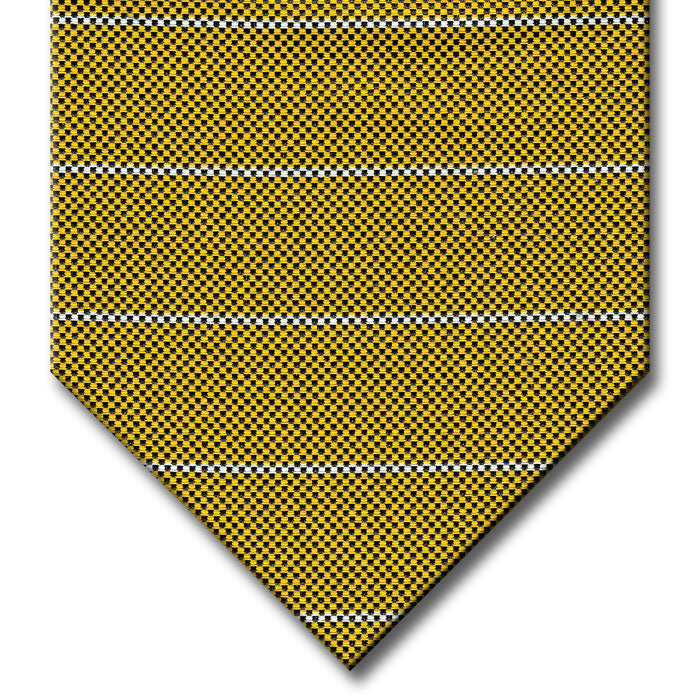 Gold with Silver Stripe Tie