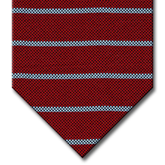 Burgundy with Light Blue Stripe Tie