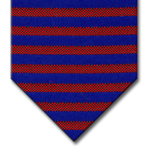 Navy and Red Stripe Custom Tie