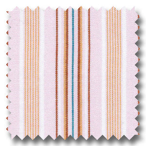 Pink Multiple Stripe Poplin - Custom Dress Shirt